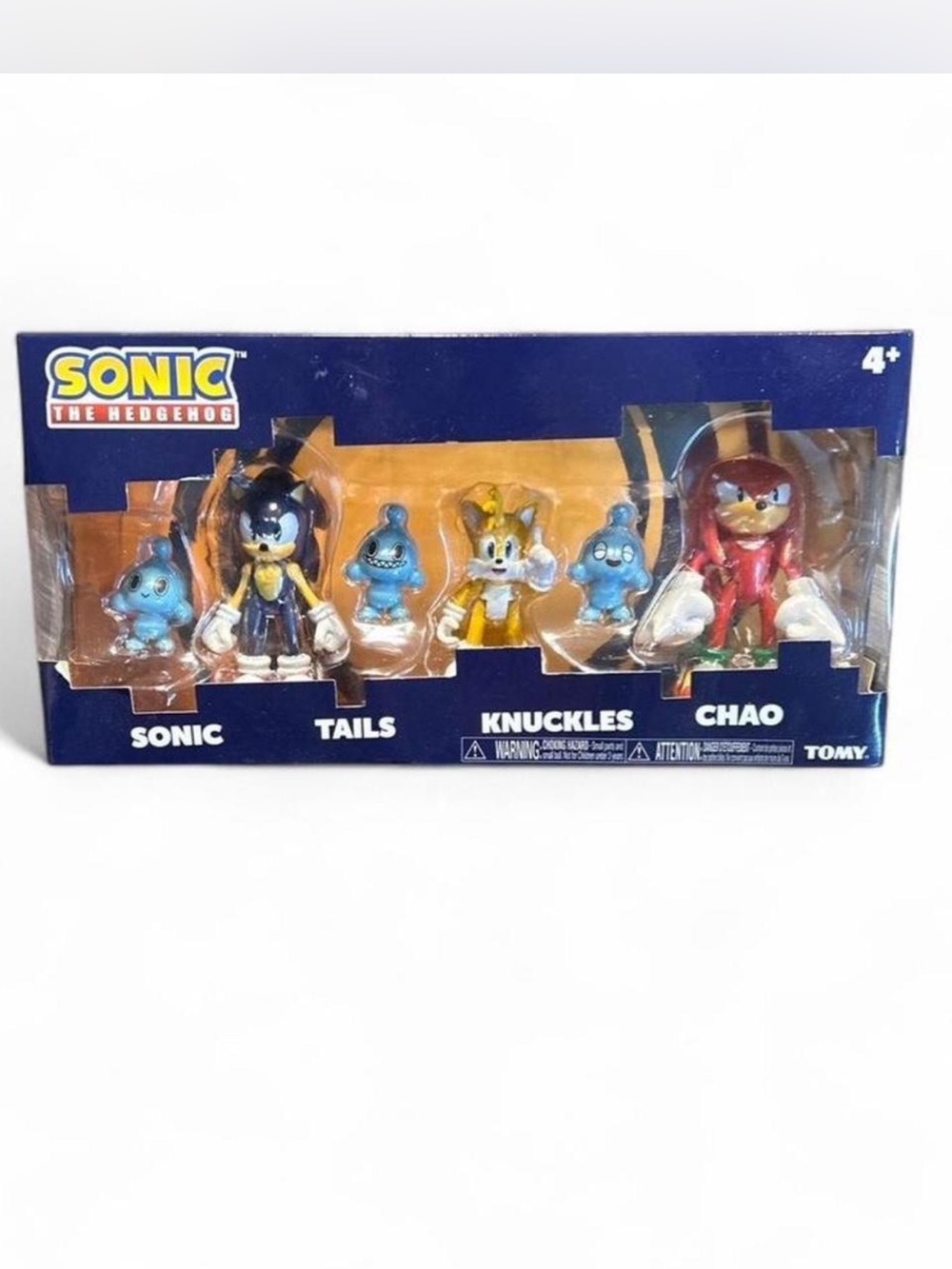 Sonic the Hedgehog TOMY 3 Inch Figure 3 Pack Chao Tails Knuckles 2018 Rare